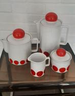 Vintage retro polka dot servies Bavaria koffiepot theekan, Antiek en Kunst, Antiek | Servies compleet, Ophalen