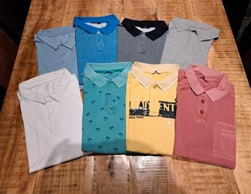 8x polo's met korte mouwen maat XL  beschikbaar voor biedingen