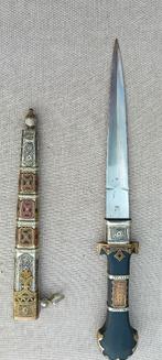 Luxueuze verzilverde Arabische dolk, Verzamelen, Ophalen of Verzenden, Landmacht, Mes of Dolk