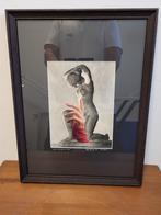 Collage-ontwerp met kunstwerk Francois-Xavier Delmeire, Ophalen of Verzenden