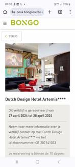 27 april: Amsterdam Dutch Design Hotel Artemis****, Bemiddelingsbureau