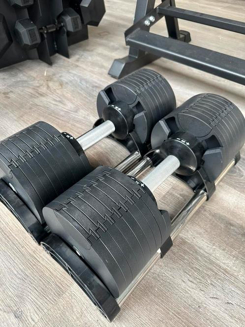 2-32KG verstelbare halters per 2KG NIEUW, Sports & Fitness, Équipement de fitness, Enlèvement ou Envoi