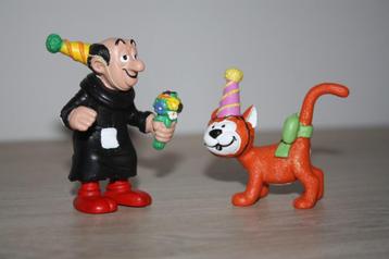 Gargamel en Azrael , schleich , Peyo 2007 , als nieuw beschikbaar voor biedingen