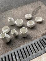 Vases en ciment blanc, Huis en Inrichting, Woonaccessoires | Vazen