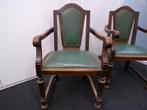2 Antieke stoelen, Huis en Inrichting, Ophalen, Gebruikt, Groen, Balstoel