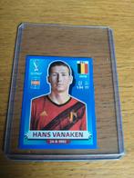 Panini sticker WK Qatar Hans Vanaken België blauwe rand, Ophalen of Verzenden, Zo goed als nieuw, Sticker
