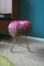 Roze vintage hairpin/Flokati krukje, Huis en Inrichting, Ophalen of Verzenden, Zo goed als nieuw