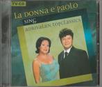 CD La Donna E Paolo Sing Adrivalan Topclassics, CD & DVD, CD | Classique, Chant, Comme neuf, Enlèvement ou Envoi, Classicisme
