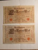 Deutschland, 1000 reichsmarken 1910 ,z.fr en pr., Setje, Duitsland, Ophalen of Verzenden