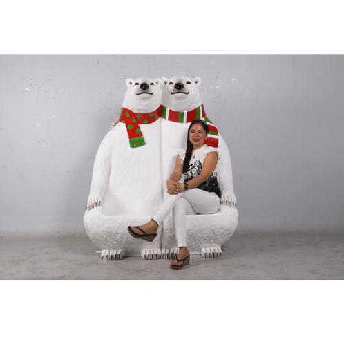 Bear Polar Bench – IJsbeer Hoogte 171 cm Fotomoment, Diversen, Kerst, Nieuw, Ophalen