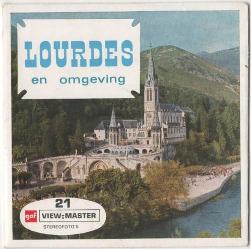 View-master Lourdes en omgeving C 184, Antiek en Kunst, Antiek | Speelgoed, Ophalen of Verzenden