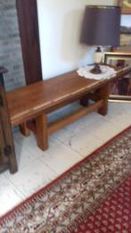 Vol eiken salontafel, Huis en Inrichting, Tafels | Salontafels, Ophalen, Minder dan 50 cm, Gebruikt, 100 tot 150 cm