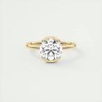 Nieuwe ring, 1 karaat,diamanttest positief!, Avec pierre précieuse, Argent, Femme, 17 à 18