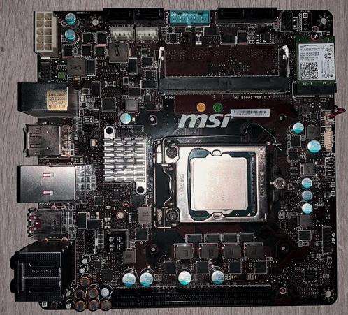Intel i5-6600 + MSI micro ATX moederbord, Computers en Software, Moederborden, Gebruikt, Intel, DDR4, Ophalen