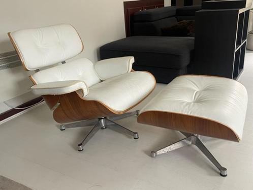 Herman Miller Eames Lounge Chair + Ottoman Santos Palisander, Maison & Meubles, Fauteuils, Utilisé, Bois, Cuir, Métal, 75 à 100 cm