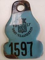 antieke fietsplaat 1917   1597, Antiek en Kunst, Antiek | Email, Ophalen