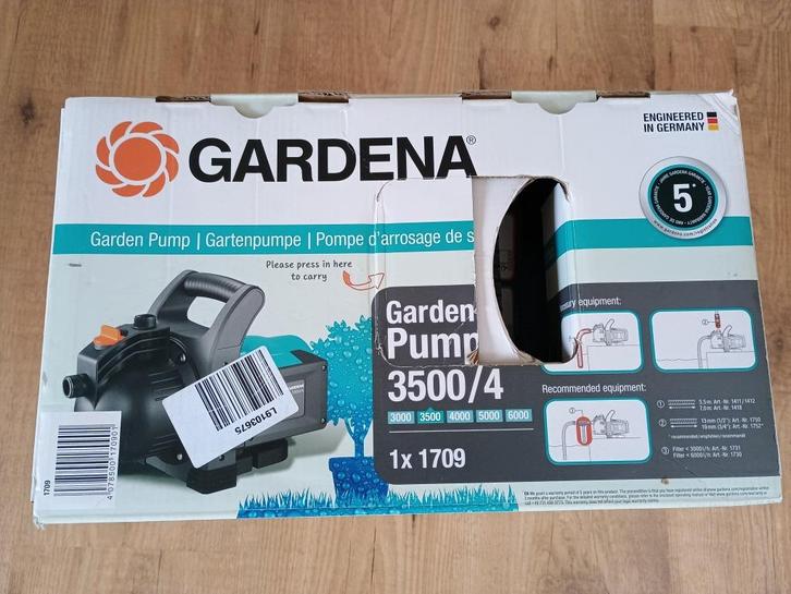 Nieuwe Gardena beregeningspomp, Tuin en Terras, Waterpompen, Nieuw, Elektrisch, Beregeningspomp, Ophalen