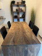 Eetkamerstoelen, Huis en Inrichting, Ophalen, Kunststof, Bruin, Zo goed als nieuw