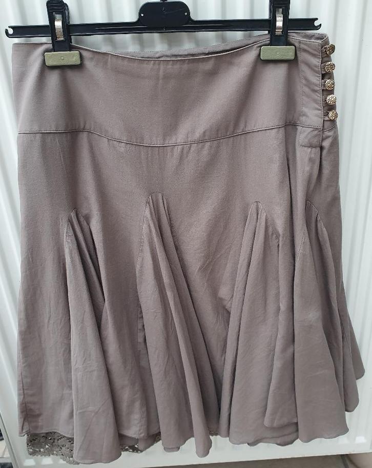 Bruin-grijze rok van Mexx maat 38, Kleding | Dames, Rokken, Zo goed als nieuw, Maat 38/40 (M), Bruin, Ophalen of Verzenden