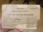ABBL : carnet sous officier Alost -CRAB, Ophalen of Verzenden, Landmacht, Overige typen