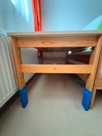 Table Sansad pin bleu rouge IKEA, Maison & Meubles, Bureaux, Enlèvement, Utilisé