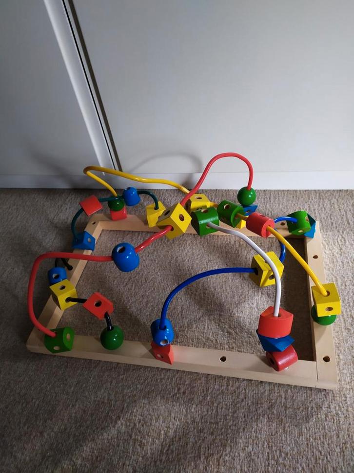 .Houtenkralenlabyrint vanaf 3 jaar., Kinderen en Baby's, Speelgoed | Thomas de Trein, Ophalen of Verzenden