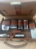 Antiek toilet koffertje in leder, Enlèvement, Utilisé, Cuir, Clé