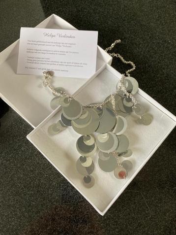 Nouveau : Magnifique collier - Helga Verlinden, Enlèvement ou Envoi, Neuf, Argent, Autres matériaux