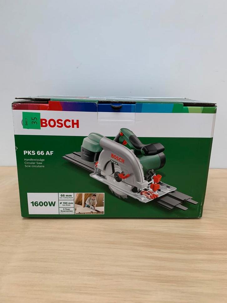 Bosch PKS 66 AF cirkelzaag met geleiderails – NIEUW, Doe-het-zelf en Bouw, Gereedschap | Zaagmachines, Nieuw, Cirkelzaag, Verzenden