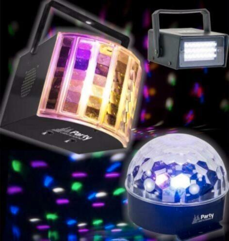 PARTY-3PACK 3-Led Disco licht effcten [1182P-B], Muziek en Instrumenten, Licht en Laser, Nieuw, Licht, Ophalen of Verzenden