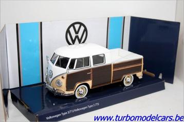 VW T1 Pick Up  bruin 1/24 Motormax beschikbaar voor biedingen