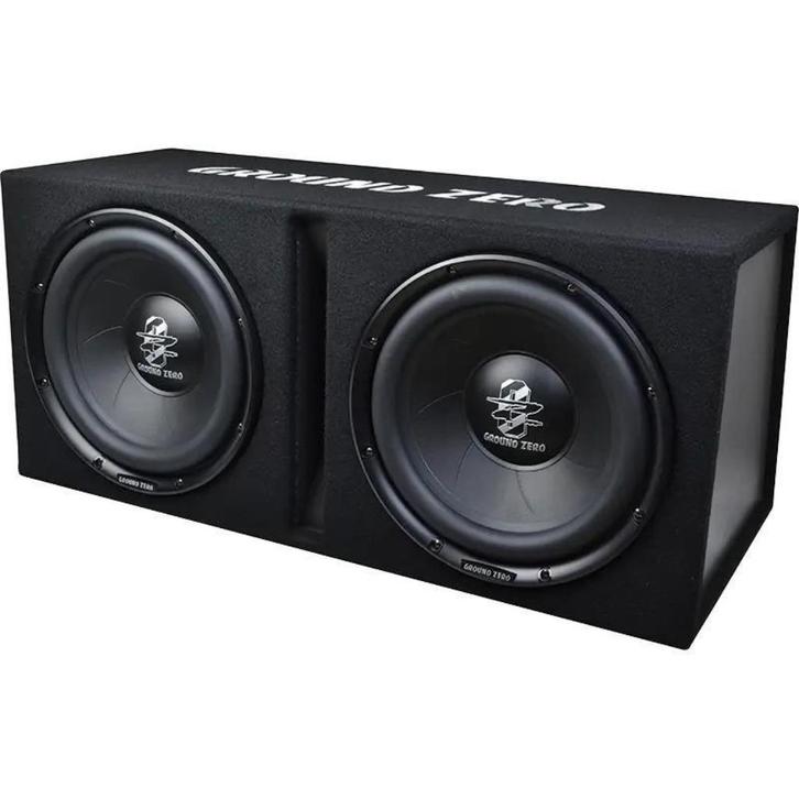 Ground Zero 2 x 12Inch Subwoofer 1400 Watt Max, Auto diversen, Autospeakers, Nieuw, Ophalen of Verzenden