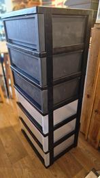 Opbergbakken / ladekast in kunststof – meerdere schuiven, Doe-het-zelf en Bouw, Ophalen, Gebruikt, 40 tot 60 cm, Overige typen