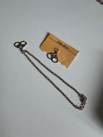 Zilveren enkelbandje met reserve hangertje, Enlèvement ou Envoi, Comme neuf, Argent