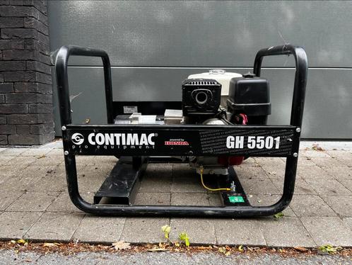 Professionele stroomgroep Contimac GH 5501 met Honda GX, Doe-het-zelf en Bouw, Aggregaten, Zo goed als nieuw, Benzine, Ophalen