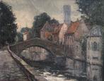 Vue de Bruges – Emile De Geld - Huile encadrée, Antiquités & Art, Art | Peinture | Classique, Enlèvement