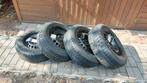 Winterbanden Mercedes C w203 metalen velg 4 st, Ophalen, Gebruikt, 15 inch, Banden en Velgen