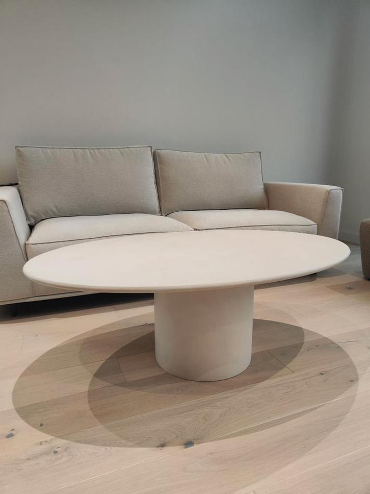 Ovale Microtopping Salontafel – Handgemaakt & Luxe Design, Maison & Meubles, Tables | Tables de salon, Enlèvement