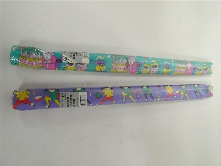 A6283. Oud inpakpapier V&D [Sinterklaas & Zwarte Piet], Diversen, Cadeaupapier, Gebruikt, Ophalen of Verzenden
