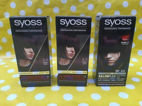 Permanente haarkleuring Syoss 3_3 Trendy Violet, Handtassen en Accessoires, Uiterlijk | Haarverzorging, Nieuw, Overige typen, Ophalen