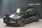 Alfa Romeo Stelvio V6 2.9 Bi-Turbo AT8-Q4 Quadrifoglio-Nav-G, Auto's, Automaat, Zwart, Bedrijf, 5 zetels