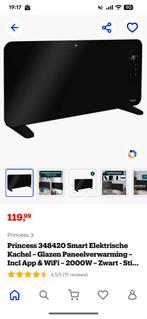 Princess elektrische kachel glazen paneel verwarming. 2000W, Enlèvement