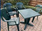 Tuintafel , vier stoelen, Tuin en Terras, Tuinstoelen, Ophalen, Zo goed als nieuw
