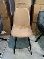 Set van 6 – Moderne beige eetkamerstoelen, Huis en Inrichting, Stoelen, Ophalen, Nieuw, Stof, Vijf, Zes of meer stoelen