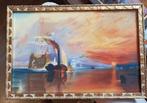 The Fighting Temeraire in pastel, Antiek en Kunst, Kunst | Schilderijen | Klassiek, Verzenden