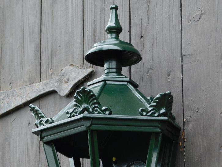 Buitenlamp - 50 cm - zwart of groen - Alu - met Fitting en G, Tuin en Terras, Buitenverlichting, Nieuw, Wandlamp, Aluminium, Led