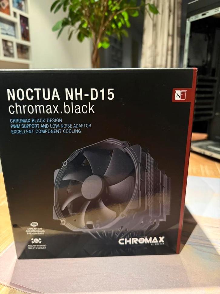 Noctua nh-d15 cpu cooler chromax black premium, Computers en Software, Computerkoelers, Zo goed als nieuw, Ophalen