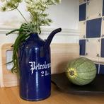 Oude blauwe emaille petroleumkan 2 liter, Antiek en Kunst, Ophalen