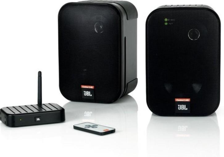 JBL Conrtrol (2.4GHz) draadloze luidsprekers, Audio, Tv en Foto, Luidsprekerboxen, Zo goed als nieuw, Front, Rear of Stereo speakers