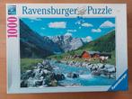 Puzzel 1000 st - Ravensburger - Oostenrijk Karwendelgebergte, Hobby en Vrije tijd, Ophalen of Verzenden, 500 t/m 1500 stukjes